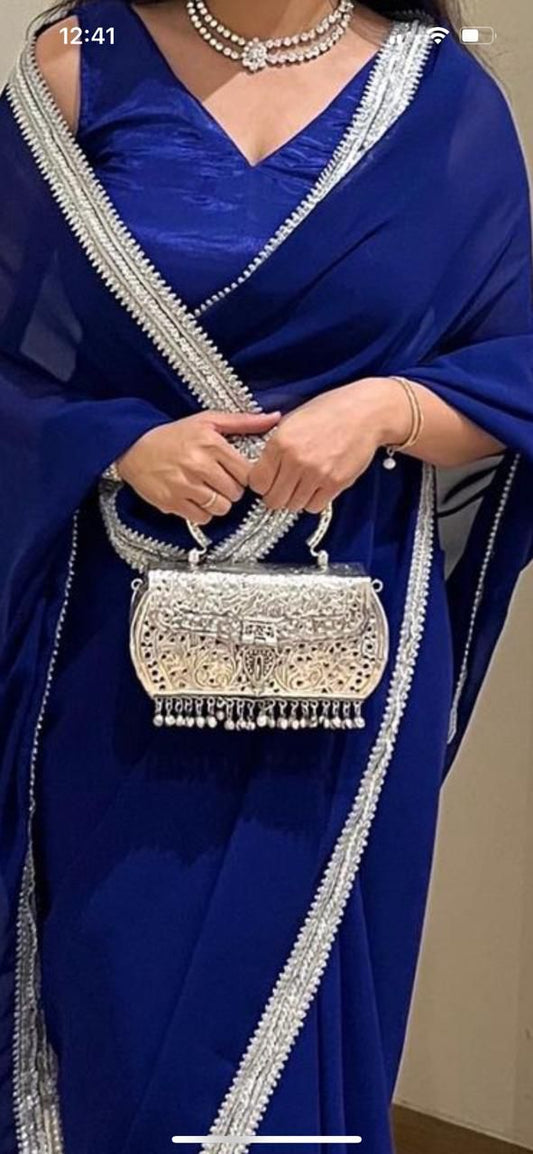 Brass Silver Clutch